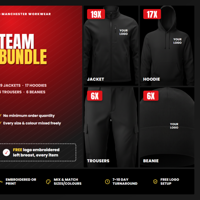 Team 48 Custom Embroidered Workwear Bundle — Winter Special